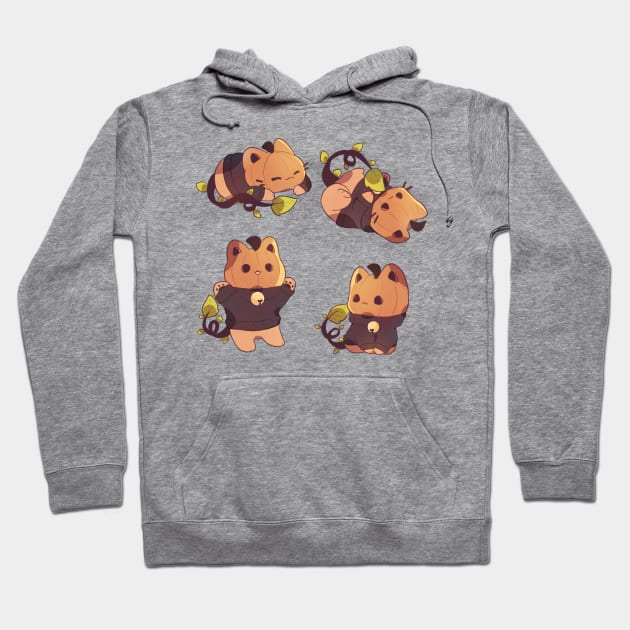 Pumpkin Kitty Hoodie by Cremechii